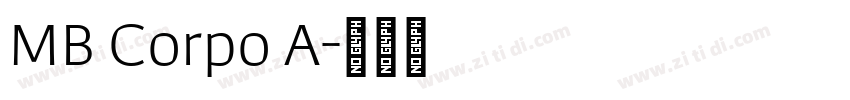 MB Corpo A字体转换